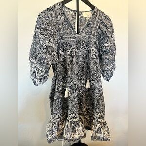 Cleobella Black and White Bohemian Dress